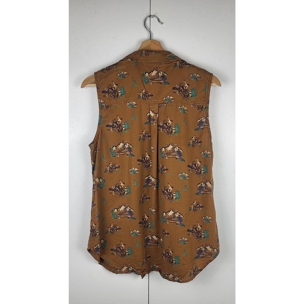 ARIAT Cowgirl Sleeveless Button Up Collared Western Top | Large - Picture 11 of 12